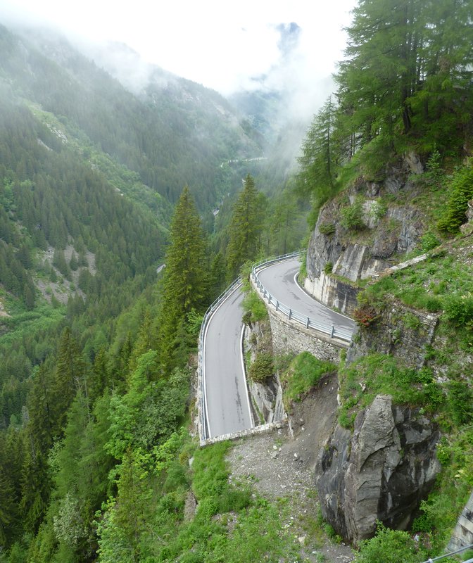 A Couple Of The Hairpins On The Spluga Pass