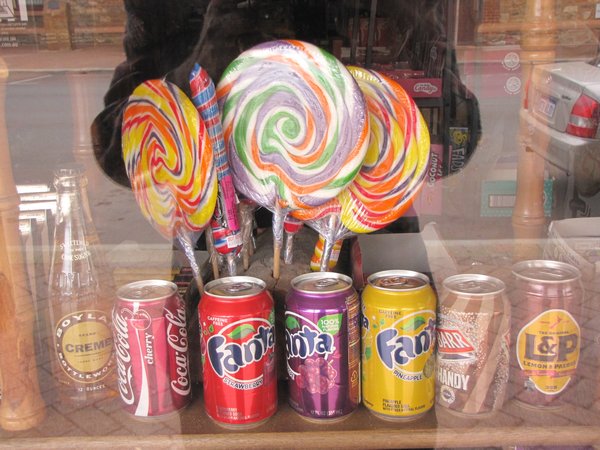 Small lolly-pops on display