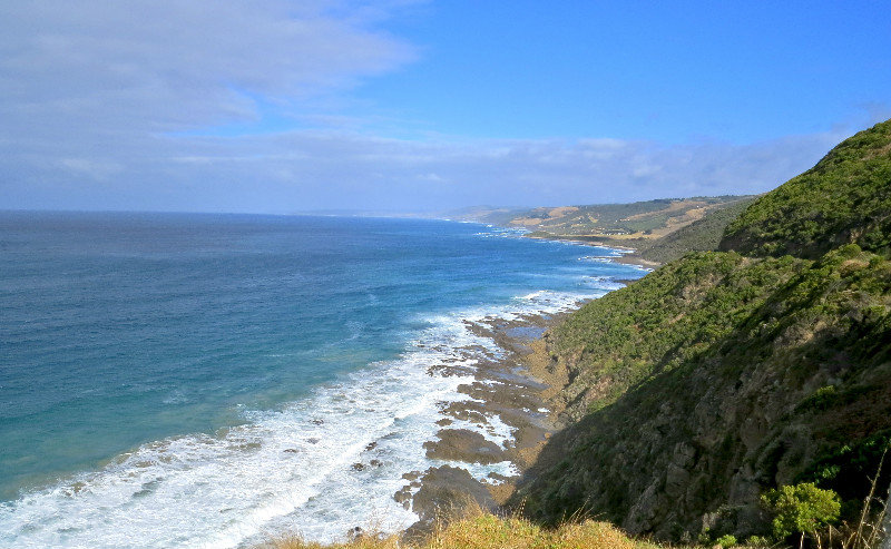 The coast South of Wye River
