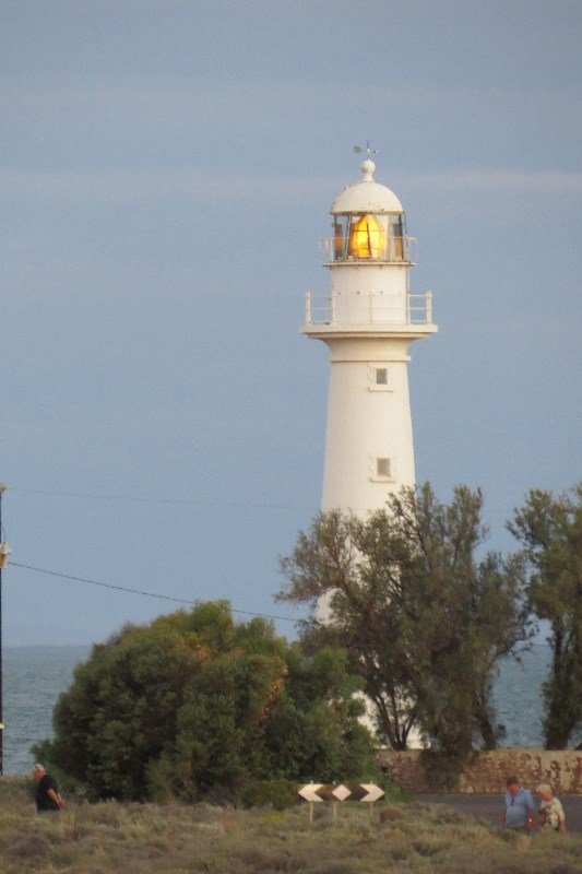 This lighthouse glows