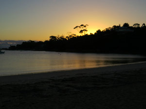Sun set Richardsons Beach.
