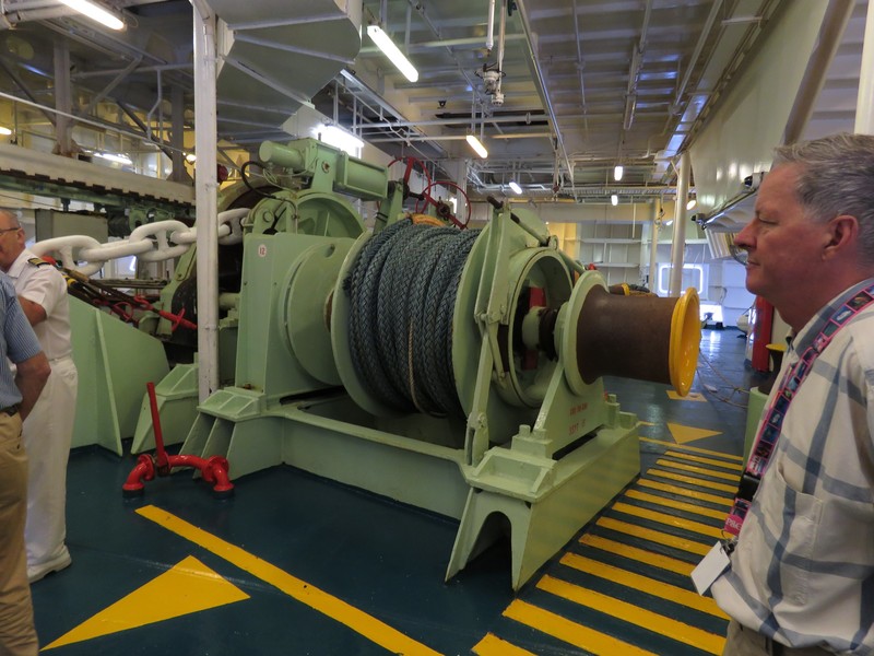 The ship's winches