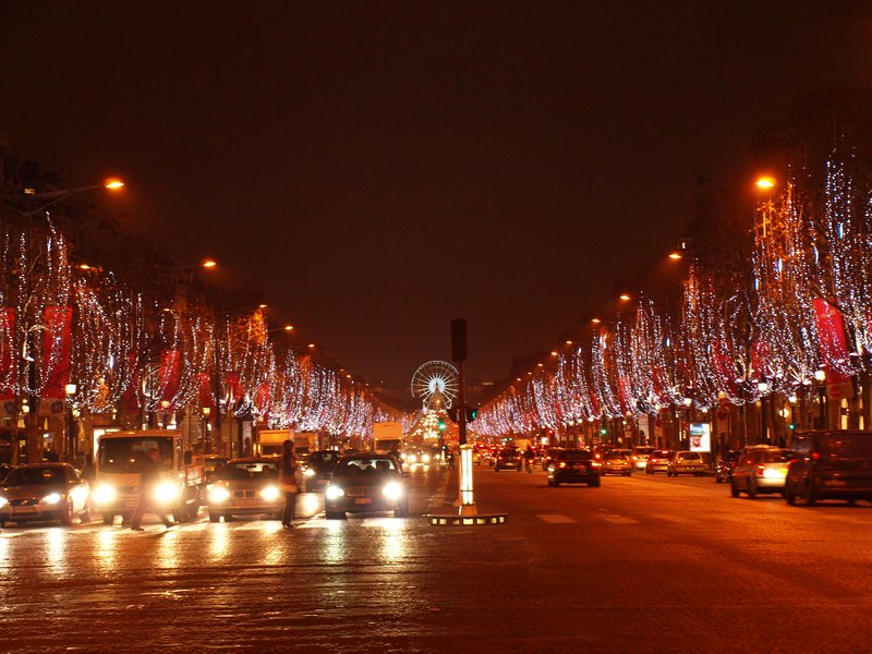 The Champs Elysee at Christmas