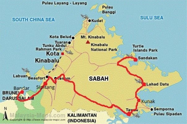 Map of Sabah | Photo