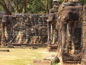 47-The elephant terrace in Angkor Thom