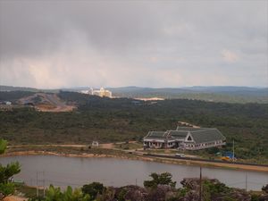 46-View from Bokor over the new giant Casino