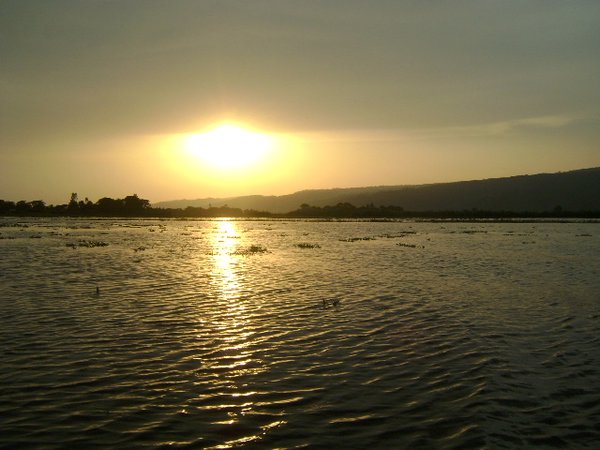 Sunset at Haor (Wetland) - photo by arif