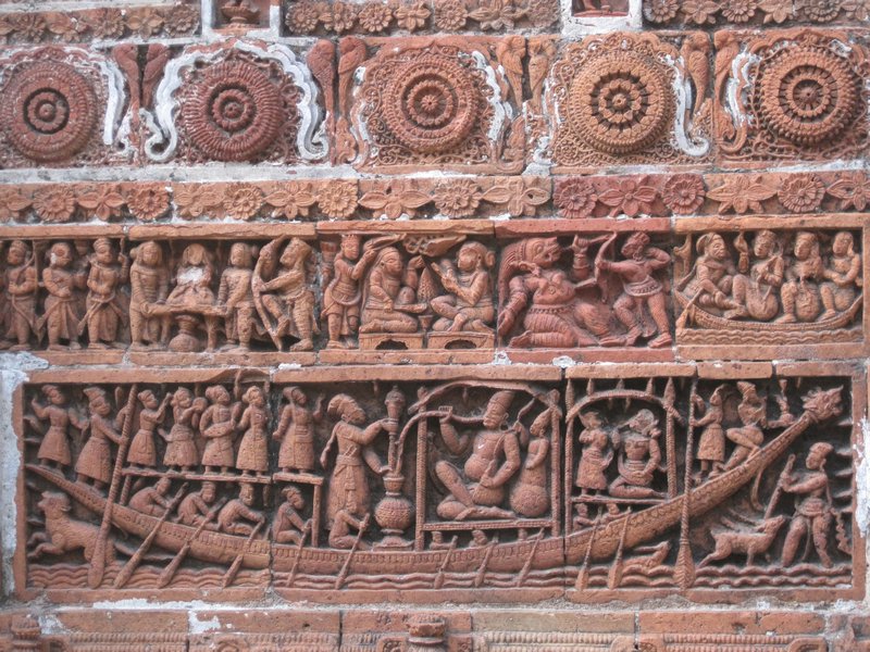 Terracotta of Kantoji Temple - photo by arif