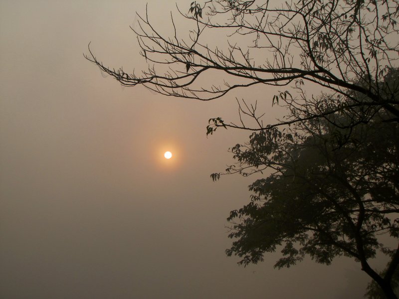 hazy sun