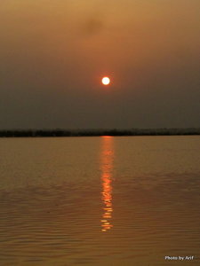 Sunset at Padma river