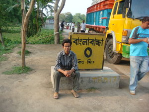 North west border-top point of Bangladesh