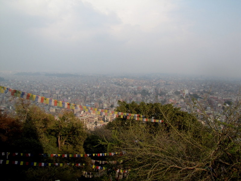 Kathmandu view from shambhu nath temple