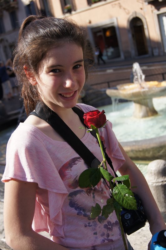 Isabel at the Spanish Steps