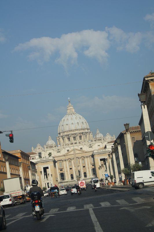 View of St Peter's from Castel St Angelo