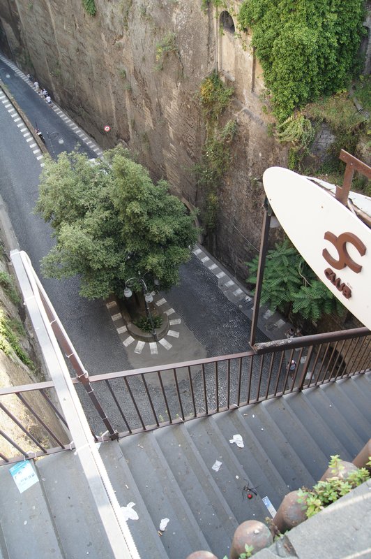 Stairs down to the marina Sorrento   