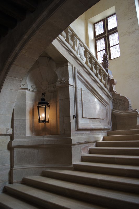 Staircase from the courtyard