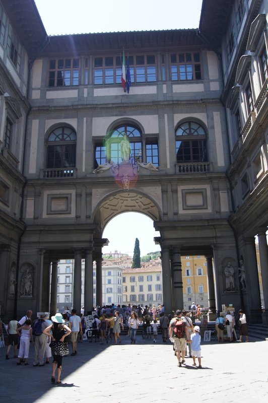 Courtyard of the Uffizi Gallery