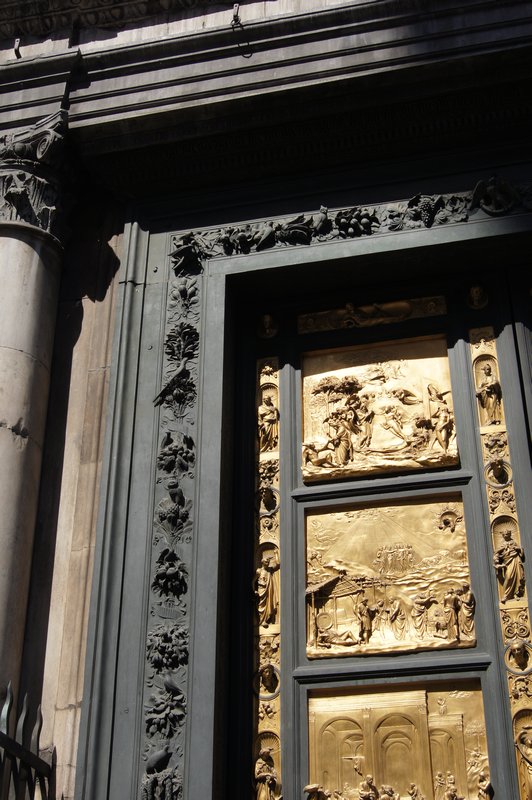 The golden doors of The Baptistry