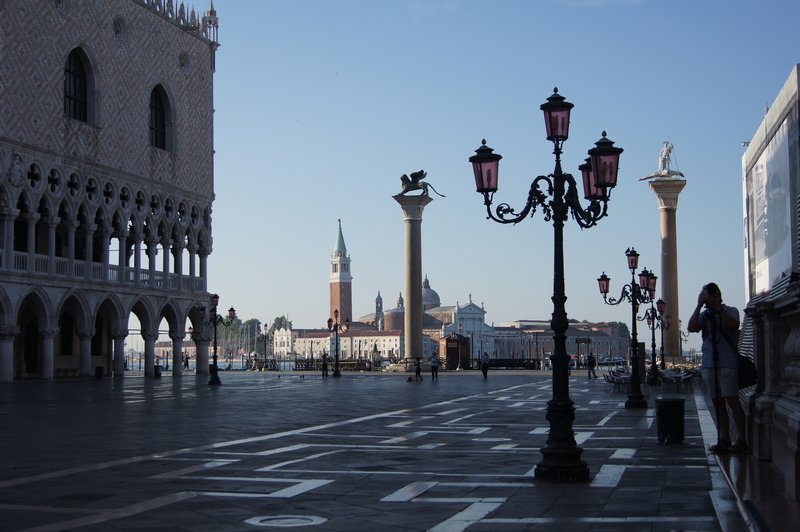 Piazza San Marco comes to life 6.15 am