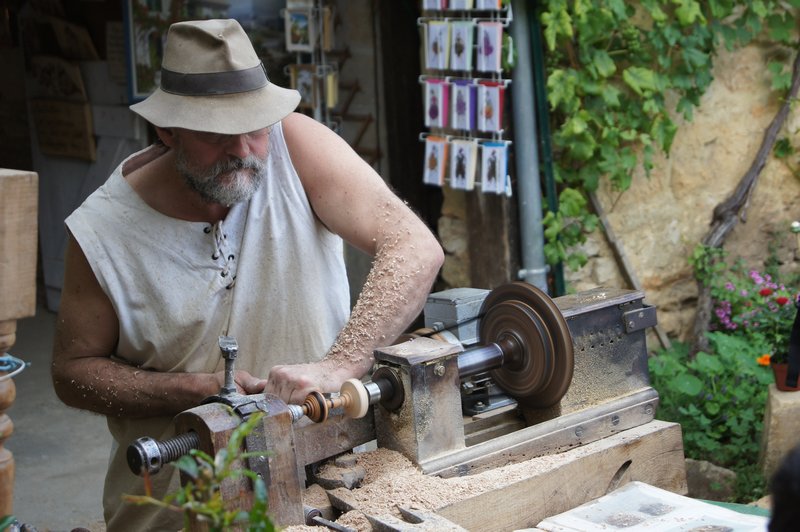 The woodturner of Castelnaud village
