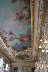 Gorgeous ceiling in the dining room
