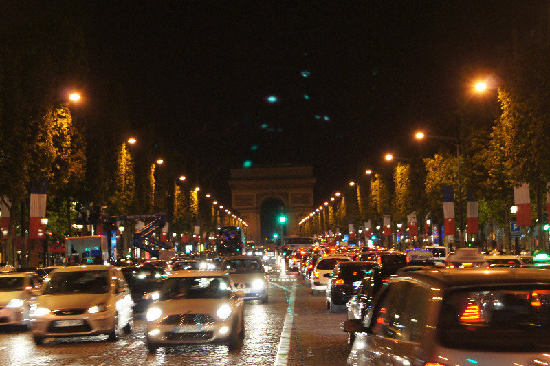 Champs Elysees, 11pm