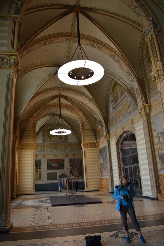 The Atrium with the newly restored murals