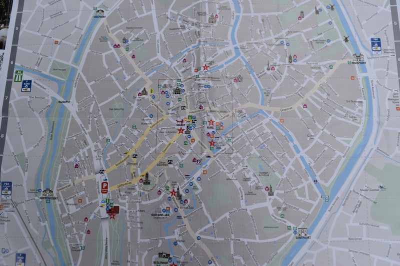 Map of Bruges