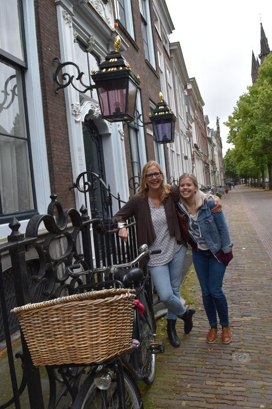 Meeting up with Gitte, Delft.