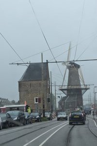  Windmill in the centre of Delft city