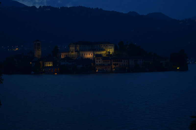Night time view, Isola d'Orta