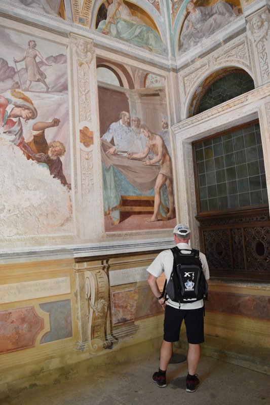Inspecting the Frescoes