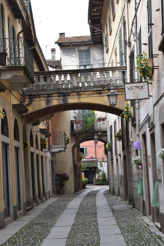 Walkway from our villa to the square, Orta