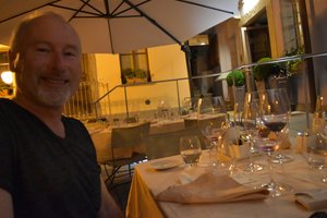 Memorable dinner on the terrace, Ad Gallias