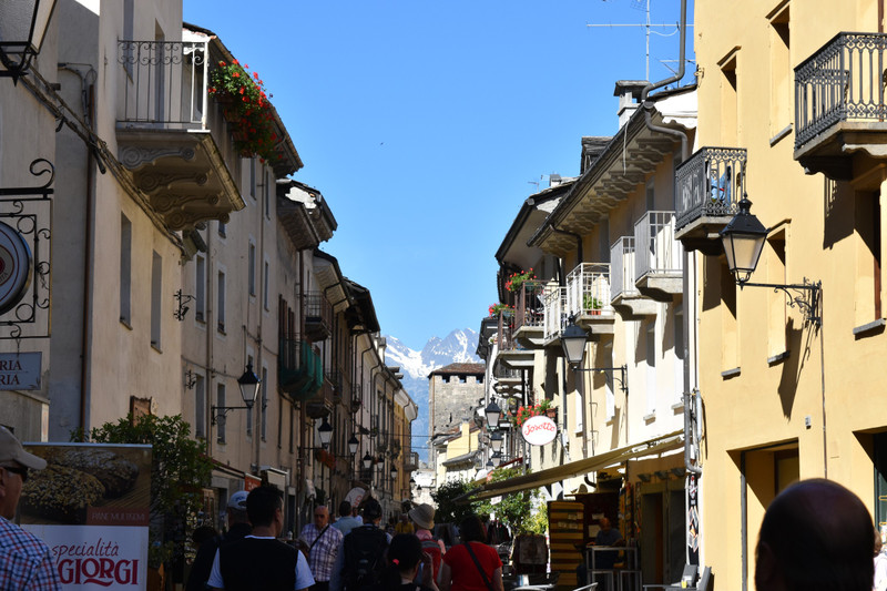 Aosta city street