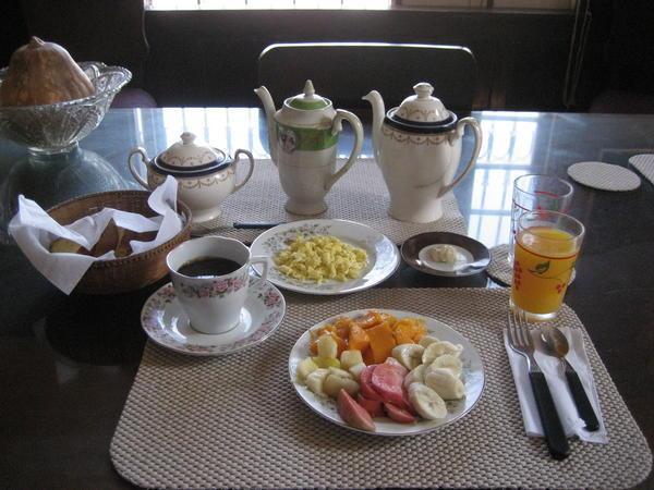 The breakfast spread