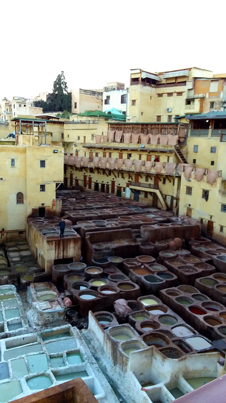 The tanneries in Fez