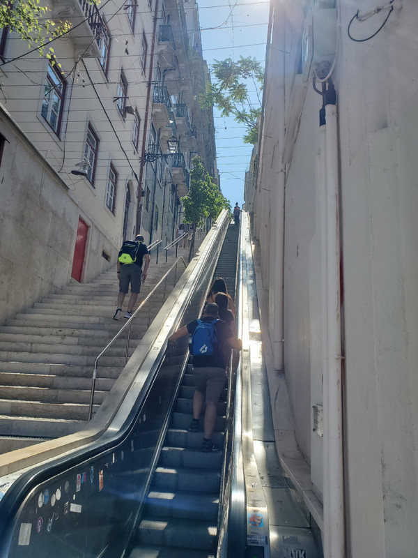 A public escalator