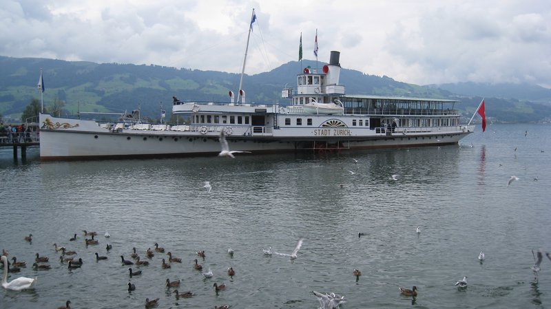 River cruise boat on Lake Zurich