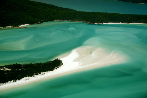 The tip of Whitehaven beach