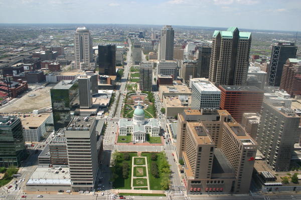 St louis from the Gateway Arch