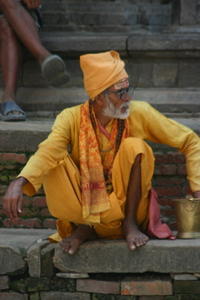 Another Guru waits for photographers