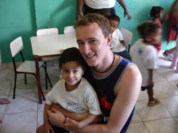 Paul with Favela Child 