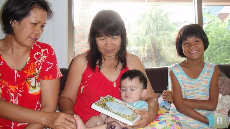 With Na Teaung, grandmum and Claudia