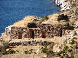 Incan temple on Isla De La Sol
