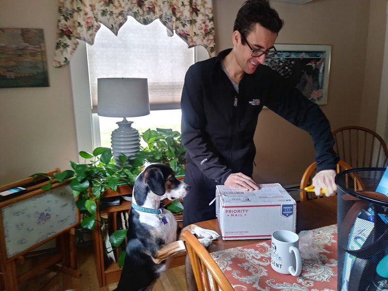 Sent my best friend a package, ended up seeing him open it in person