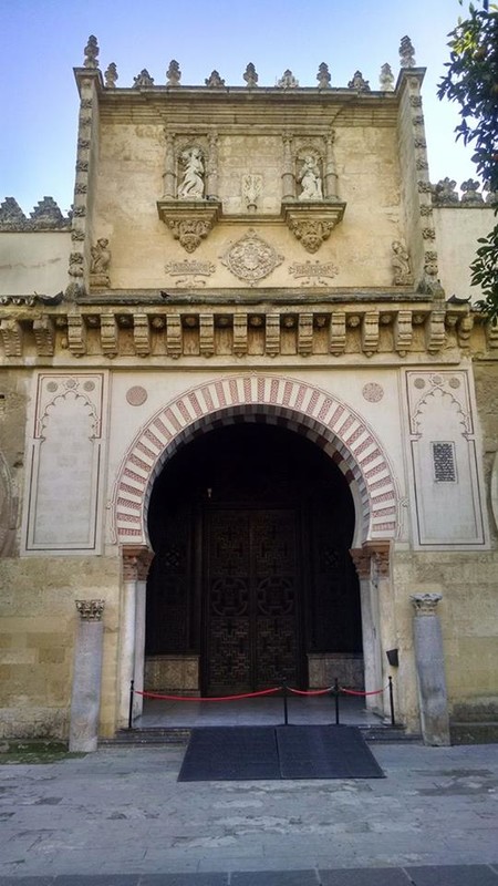 An archway into the Mosque from the courtyard