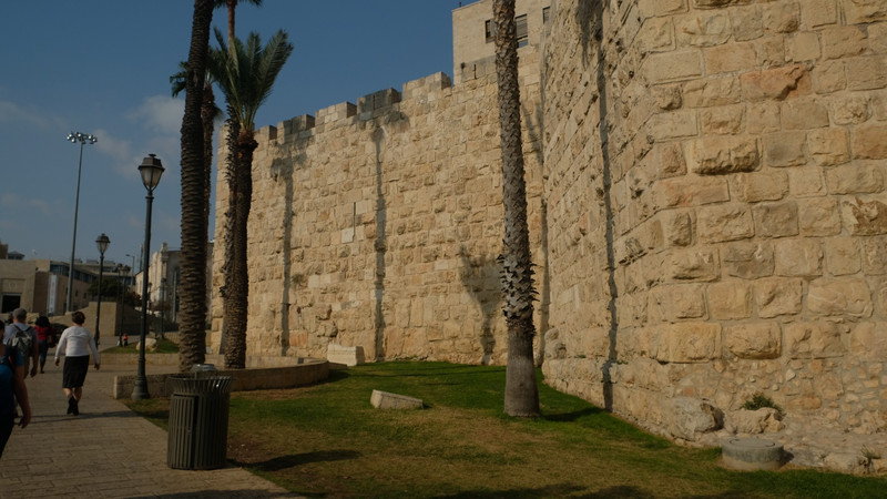 The wall near the Jaffa Gate