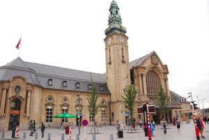 The train station in Luxembourg
