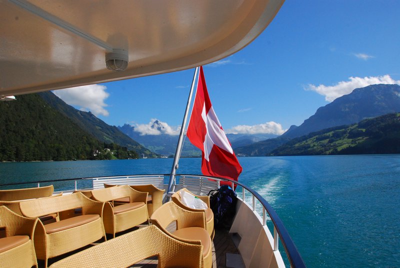 View from the stern